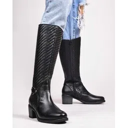 Women Knee-Length Boots with Synthetic upper