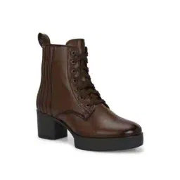 Women Lace-Up Ankle-Length Boots