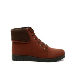 Women Lace-Up Ankle-Length Boots