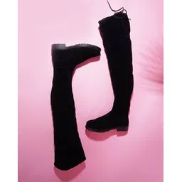 Women Lace-Up Mid-Calf Boots