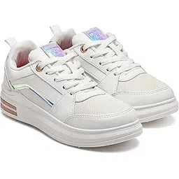 Women LUNA-02 Sneaker and Casual wear Shoe with Laces, Lightweight and Comfortable Shoe with Unique Design for Parties, as Well as Gym and Sports for Women & Girls with Stylish Design