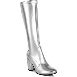 Women Metallic Pleather Long Boots