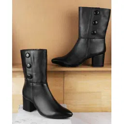 Women  Mid-Calf Boots with Synthetic Upper