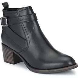 Women mid Heel, Pointed Toe Ankle Boots