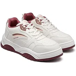 Women NANCY-01 Sneakers and Casual wear Shoes with Laces, Lightweight and Comfortable Shoes for Parties, as Well as Gym and Sports for Women & Girls with Stylish Design