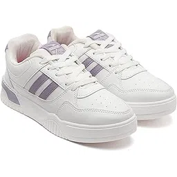 Women PARADISE-12 Casual Mid Top Sneakers,Stylish and Trendy Shoes with Laces for Women and Girls