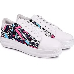 Women Printed Casual Sneakers Shoes