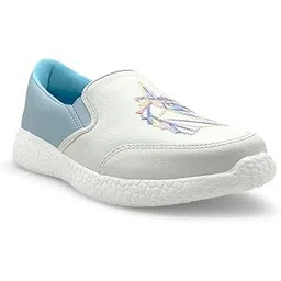Women PU Embroidered Slipon Sneakers | Loafer| Casual Shoes