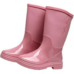 Women Rain Boots Waterproof PVC Non Slip Rainboots for Traveling Backpacking
