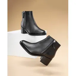 Women Round-Toe Ankle-Length Boots 