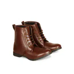 Women Round-Toe Boot with Lace Fastening