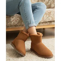 Women Slip-On Ankle-Length Boots