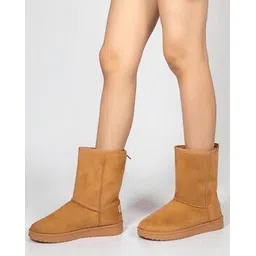 Women Slip-On Ankle-Length Boots 