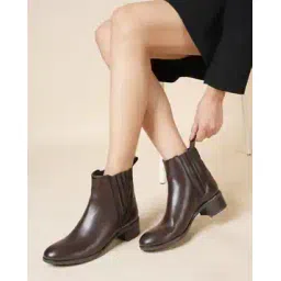 Women Slip-On Ankle-Length Boots