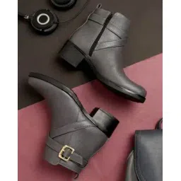 Women Slip-On Ankle-Length Boots