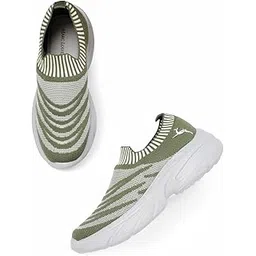 Women Smart Casual, Lightweight Woven, Active Wear Slip-On Sneakers Athleisure Shoes