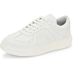 Women Sneaker | Cushioned Insole for Comfort | Stylish Lace-Up Design | Perfect for Casual Outfit for Girls (9247)