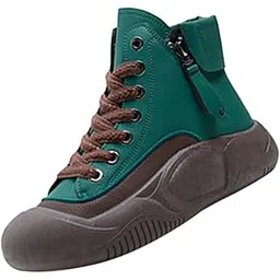 Women Sneakers Round Toe Lightweight Comfort Sports Shoes Fall Lace up Shoes 36 Green|Clothing Shoes & Accessories | Womens Shoes | Athletic|1 Pair Sneakers