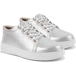 Women Solid Lace-Ups Sneakers | Stylish and Comfortable