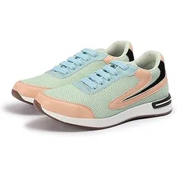 Women Sports Running,Walking & Gym Shoes Max Cushion with Mesh Lightweight Airmix Sole Extra Jump Casual Sneaker Shoes for Women's & Girl's Green