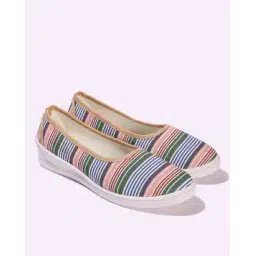 Women Striped Slip-On Casual Shoes
