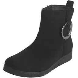 Women Suede Leather Chelsea Boot