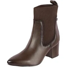 Women Synthetic Ankle-Length Chelsea Block Heel Boots