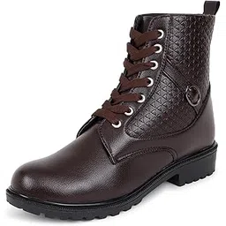 Women Trendy Lace-Up Boots with Durable Sole, Stylish Design, Perfect for Casual and Outdoor Wear