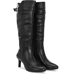 Women Vegan Leather Chelsea Knee Boots 64733