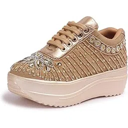 Women Wedding Hand Embroidery Bridal Sneakers CNV4031