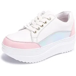 Women White Multi Sneakers