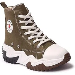 Women Zig Zag Style Canvas Boot for Girl's