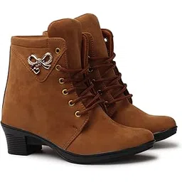 Women's And Girls Classic Winter Suede velvet High heel Boots Casual, Outdoor and Holiday Outings