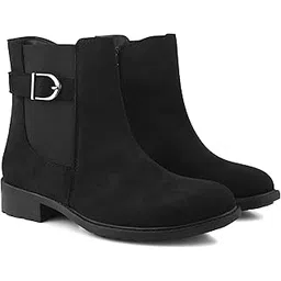 Women's Ankle Boots With Side Zipper | Trendy and Comfortable Boots for Women | Ideal for Casual and Formal Outfits