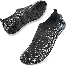 Womens Barefoot Water Shoes Travel House Slippers for Indoor and Outdoor Aqua Socks for Beach Swim Surf Yoga Dancing Camping Must Haves