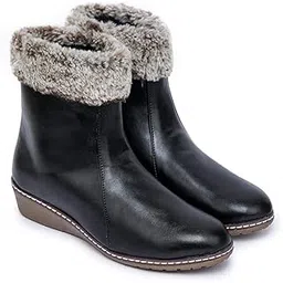 Women's Black-1 (968) Leather Boots (39)