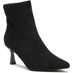 Womens Black Boots FnH 112-3-BK