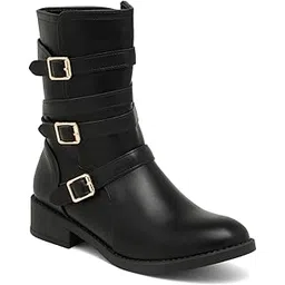 Womens Black Boots FnH 588-30-BK
