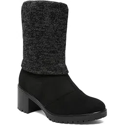 Womens Black Boots FnH F512-BK