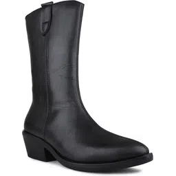 Womens Black Casual Solid Pointed Toe Ankle Boots Boots For Women