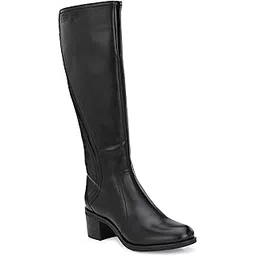 Women's Black/Tan Knee Outdoor Boots