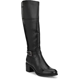 Women's Black/Tan Knee Outdoor Boots