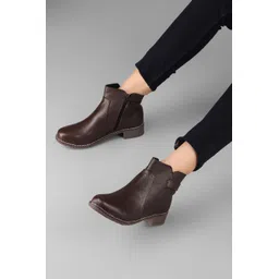 Women's Boots | Faux Leather, Trendy, Comfortable, Stylish Casual Flat Boots Boots For Women