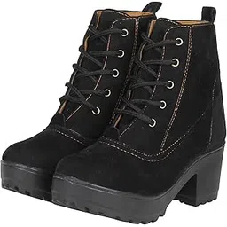 Women's Boots | Suede Material Lace-up casual Boots for Casual, Outdoor and everyday Outings