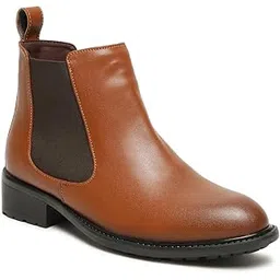 Women’s Both-side elastic for easy slip-on wear Comfortable mid-top Platform Versatile design for everyday fashion Classic ankle-length Chelsea boots