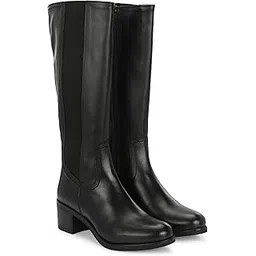 Womens Brown Chelsea Knee Boots 65380