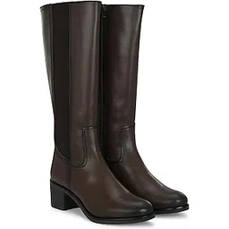 Womens Brown Chelsea Knee Boots 65380
