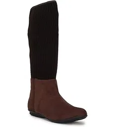 Women's Calf Length Upside Elastic Boots