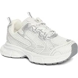 Women's Casual Lace-Up Shoes | Breathable Mesh Upper | Lightweight PVC Sole | Stylish & Comfortable Everyday Wear