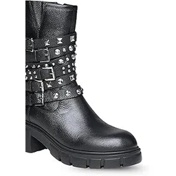 Women's Casual Leather Boots | Stylish Lace-Up Design with Cushioned Insole | Durable, Comfortable & Trendy for Everyday Wear